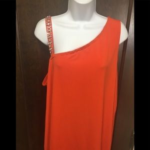 INC Plus Sz Women 2X Sexy Orange pullover Blouse